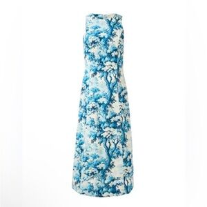 New Mestiza New York Louisa Sleeveless Toile Print Midi Dress size 6